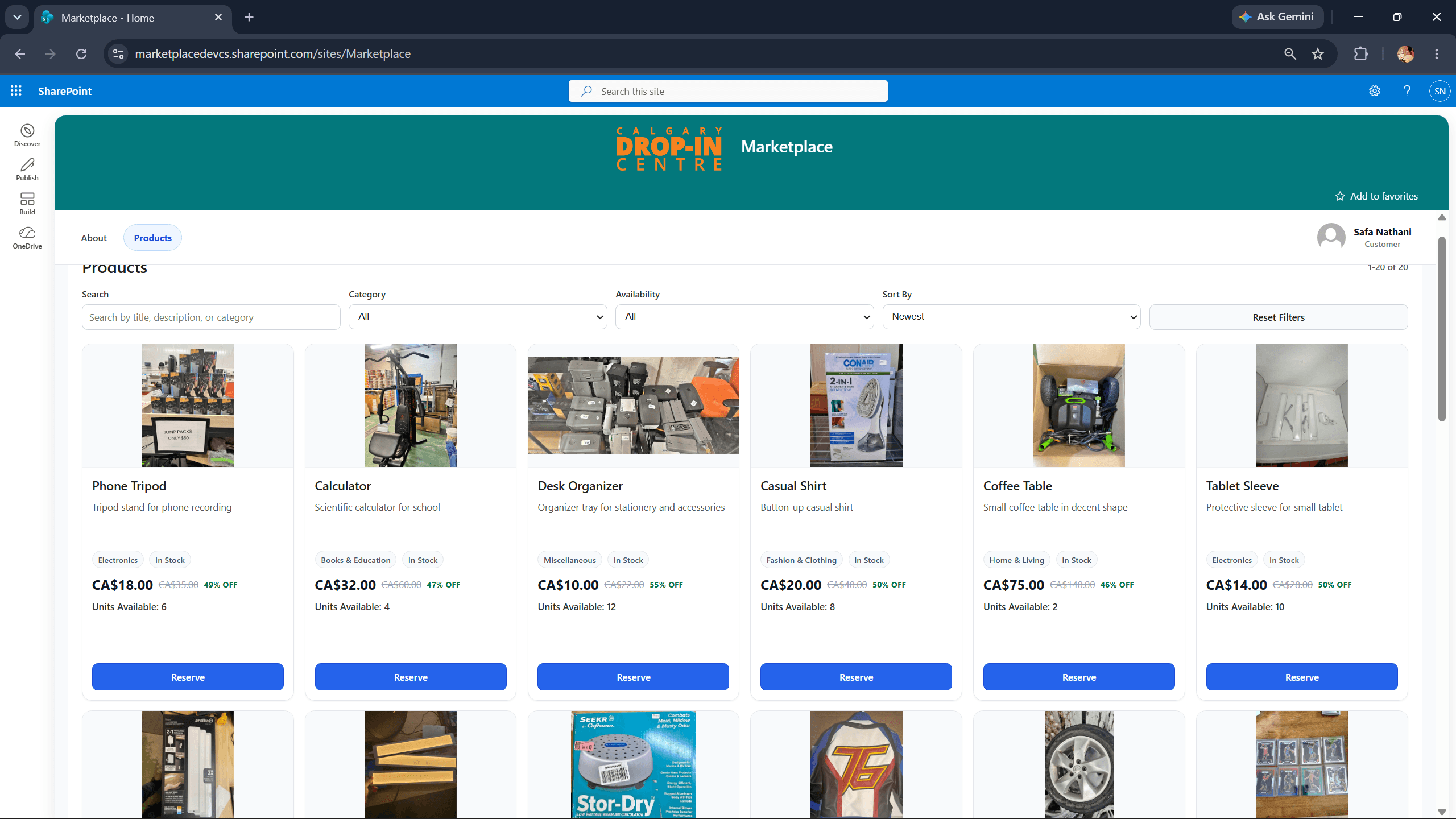 Marketplace Listings